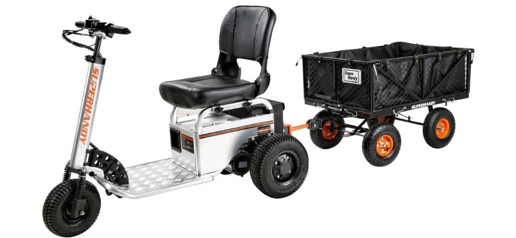 Towable Garden Cart Quick Dump System 10 Tires Connects With 2nd SubBanner GUO109 Middle
